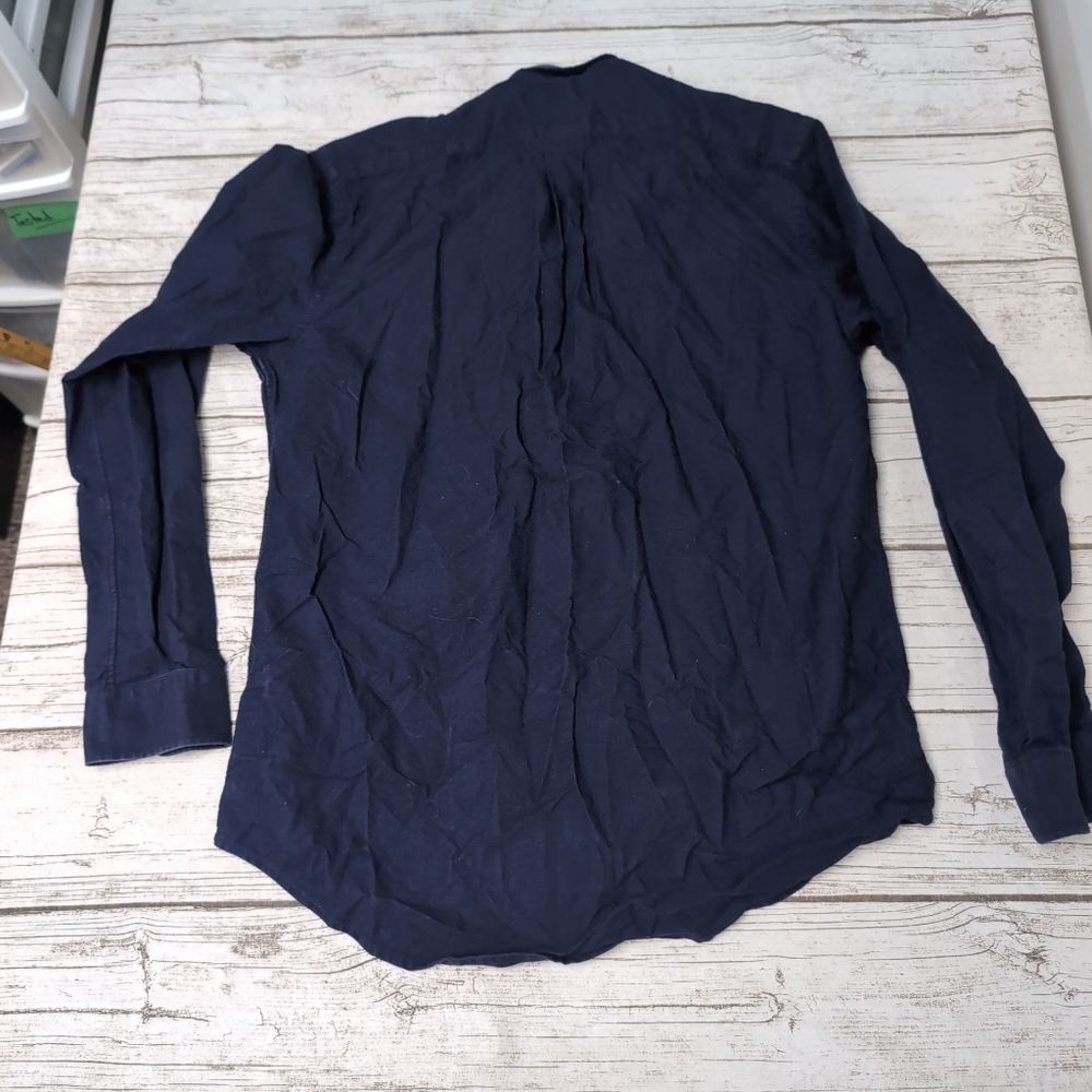 Ralph Lauren Navy Blue Large Patch Button Down Shirt Size XL - Picture 8 of 8